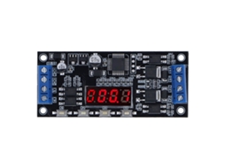 Módulo Timer Trigger Bipolo Multifuncional Preto Ajustável Delay Switch Dc7‑30v | S/MARCA