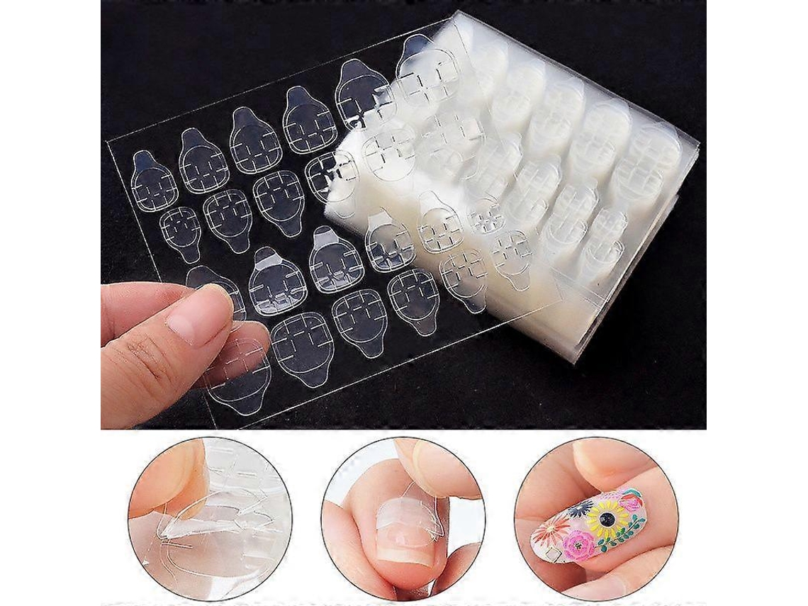 Folhas De Adesivos Dupla Face Para Unhas Postiças, Fita Acrílica Para Arte Em Unhas, Manicure Falsa, 120 Peças, 50 Folhas Slowmoose