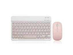 Lurelia Teclado Bluetooth De 10 Polegadas Com Rato Alimentado Por Bateria, Conjunto Ultrafino De E Sem Fios Para Android C