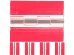 Conjunto De 5 Dobradiças Acrílico Vermelho Para Caixa Madeira Com Design Autoadesivo Resistente, Dobradiças Pequenas