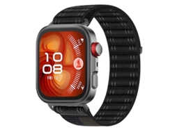 Bracelete para Huawei Watch Fit 4 Pro 4 3 XIAOMOYU nylon trançado ondulado com fecho de velcro preto