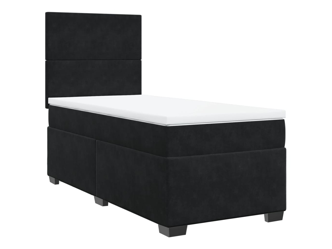 Box Spring Bed, Box Spring Beds Vidaxl Preto Veludo (100 X 200 Cm)