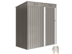 Galpão de Jardim S/MARCA, 163x90x179cm, 2 grades ventilação, telhado inclinado, anti UV