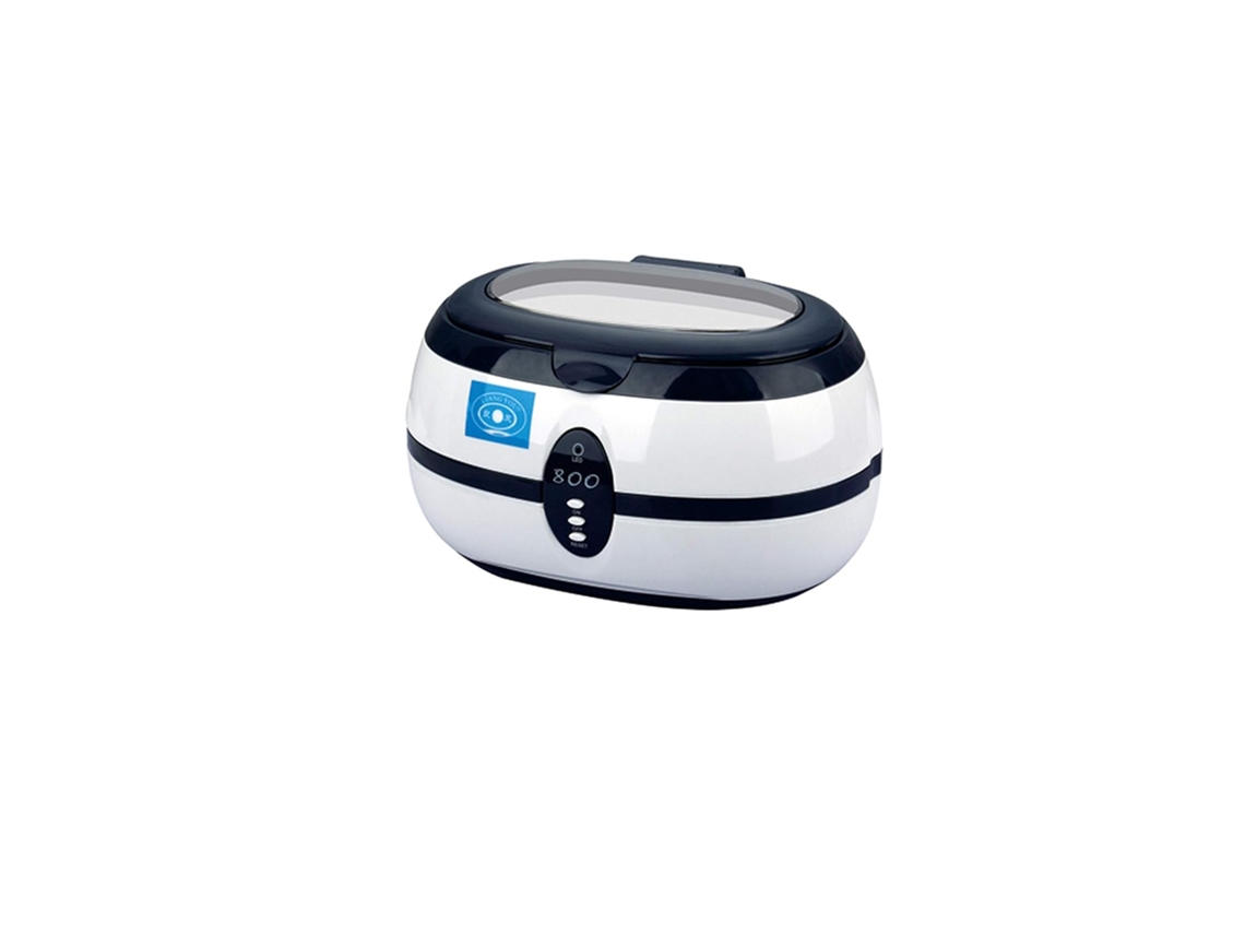 Limpador Ultrassônico Profissional Para Óculos, Joias E Anéis Com Temporizador Digital (branco)