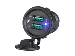 22.5W para Qc 3.0 Carregador Usb Duplo Tomada de Carregamento de Celular para Carro Caminhão Motocicleta ALLINLESS