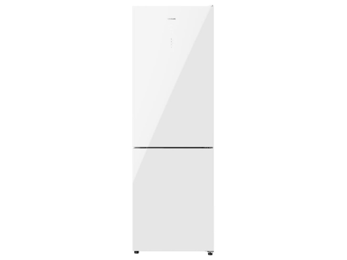 Frigorífico Combi White Glass com Capacidade de 322 La 185 Cm de Altura e 60 Cm de Largura Classe e com Sistema Multi Air Flow Total no Fr CECOTEC