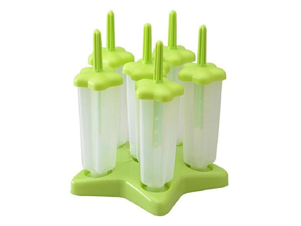 Forminhas De Popsicles Reutilizáveis Para Crianças: Seguras, Sem Bpa, Fáceis De Limpar E Evitam Mãos Pegajosas Verde