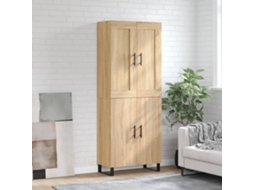 Vidaxl Armário Alto 69,5x34x180 Cm Derivados De Madeira Cor Sonoma