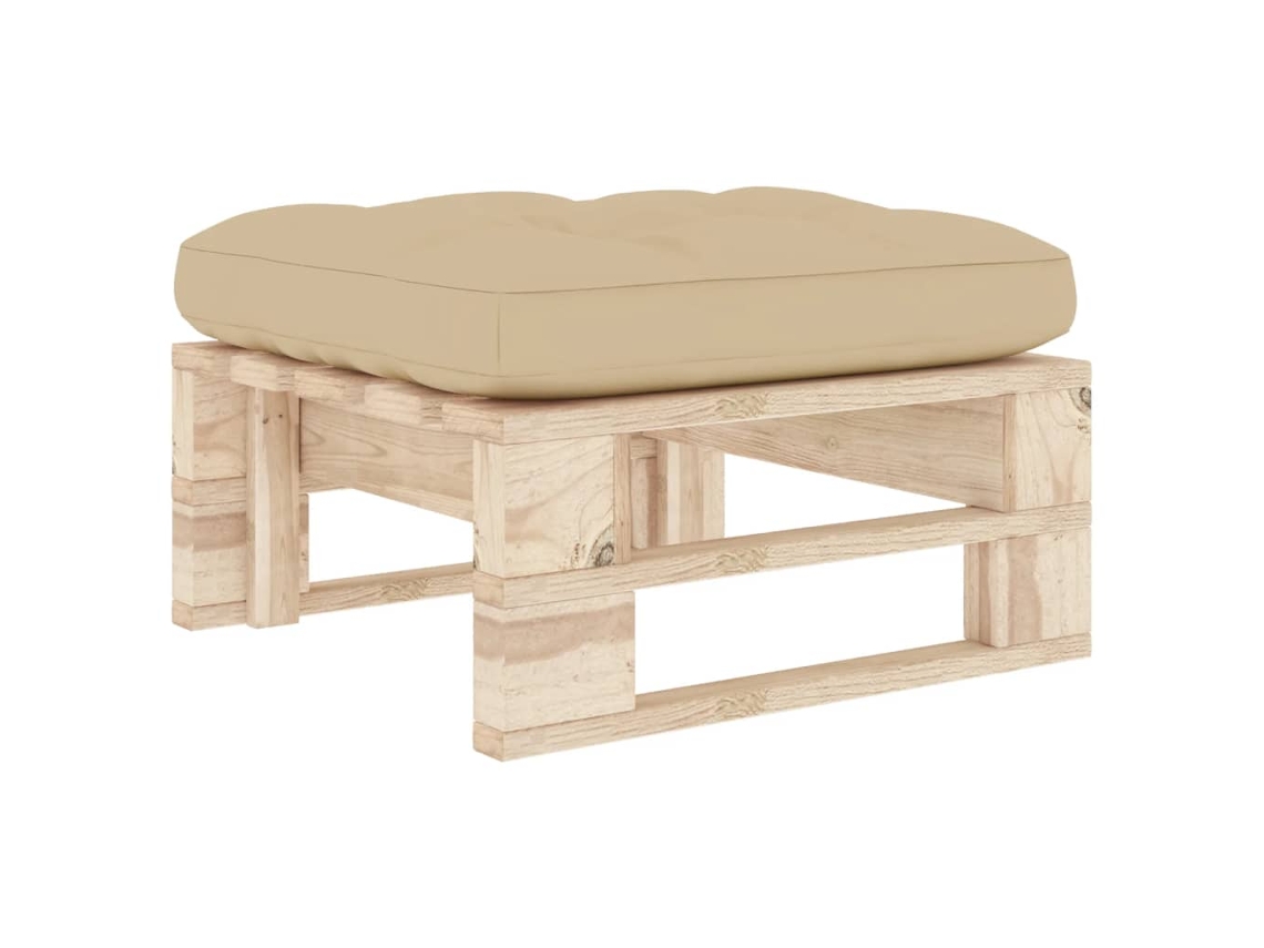 Pallet Ottoman, Pallet Ottomans Vidaxl Bege Madeira De Pinho (n/a)