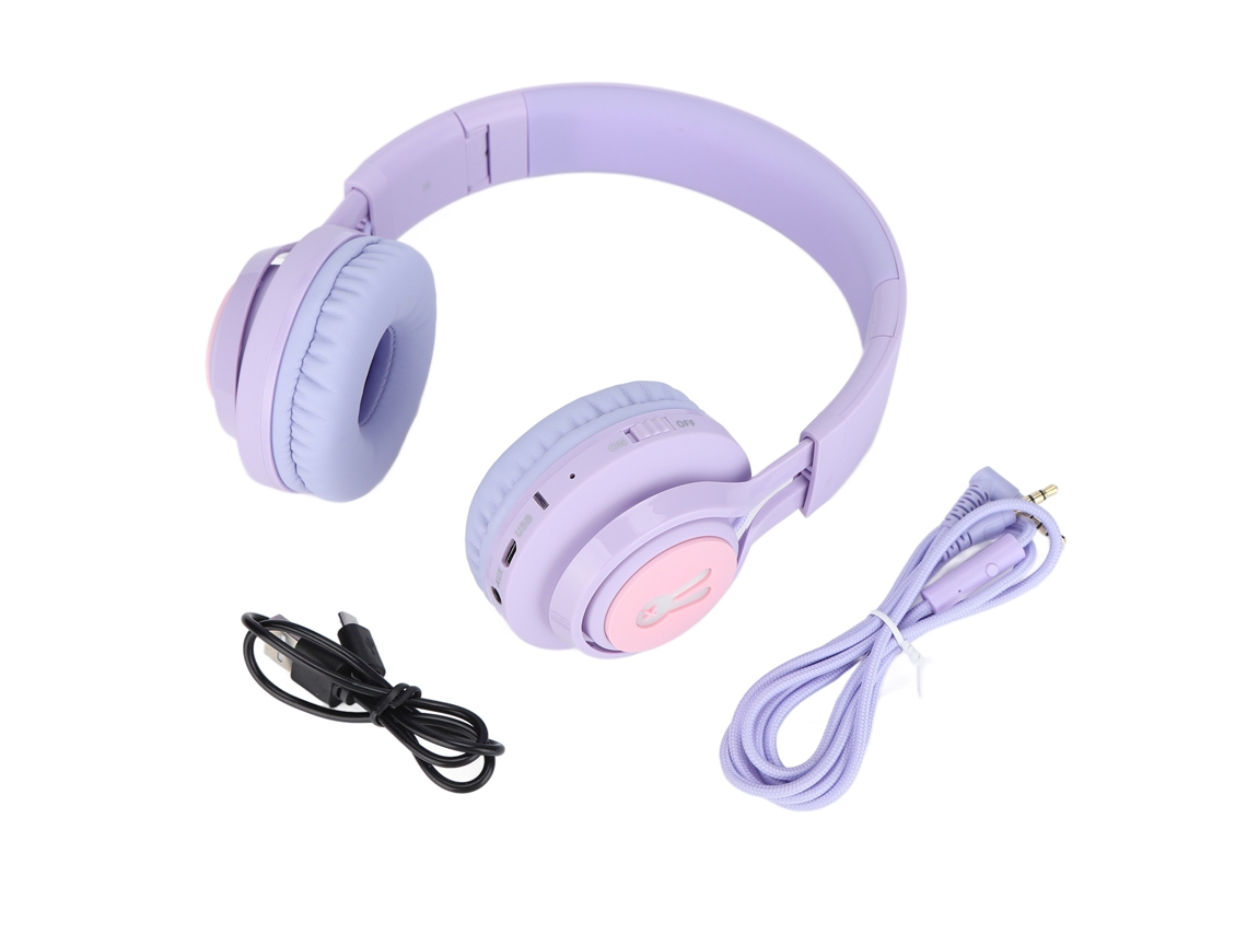 Fones de ouvido sem fio infantis com ajuste de volume de 85dB a 103dB, compatíveis com Bluetooth CHABERLU
