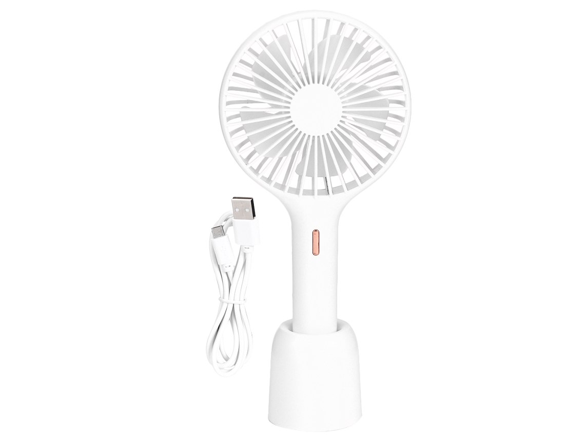 Ventilador Portátil Usb Recarregável Viagens Branco