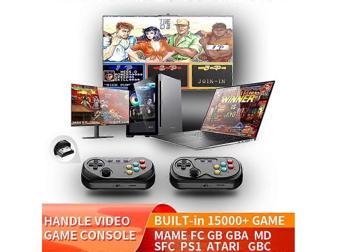 Console De Videogame Retrô Mtu8 Com Joystick De Fliperama Portátil, Mais De 15.000 Jogos Integrados, Suporte Para Ps1, Mame, Gbc, Md, Sfc Ly Ebike