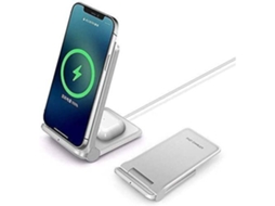 Estação de Carregamento Sem Dobrável Not para Samsung Galaxy S20/S10/S21+/S9/S21 YIZHOOD Branco