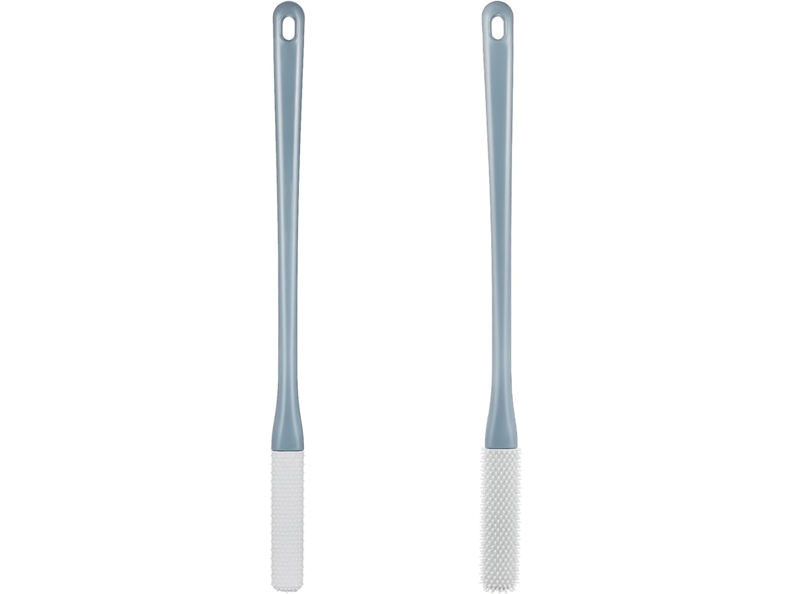 Bestyash Conjunto De 2-escovas Silicone Para Os Pés Com Cerdas Densas Limpeza Dos E Dedos, Escova Esfoliante Para Idosos