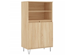 Aparador alto em Madeira Carvalho Sonoma MAISON EXCLUSIVE (60x36x110 cm)