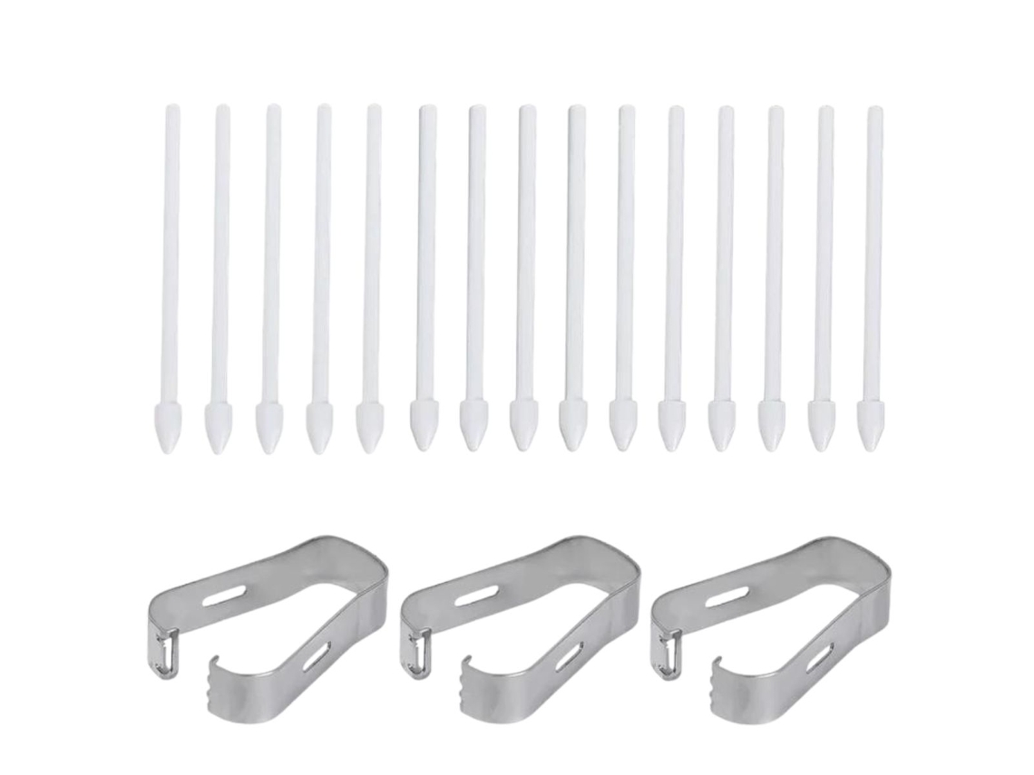 Pack 15X Pontas S-Pen para Samsung Galaxy Tab S9 Fe Branco ANTIIMPACTO!