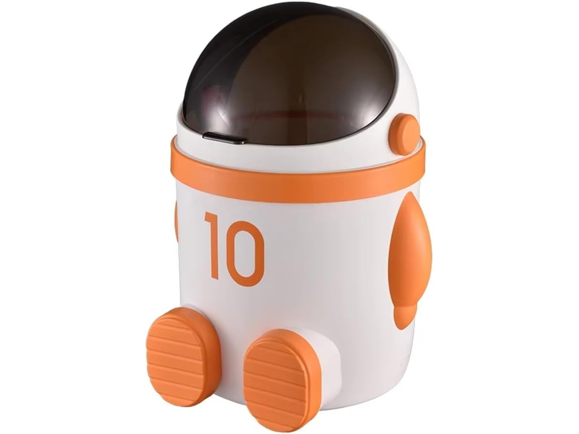Lixeira Grande Com Tema De Astronauta E Tampa.