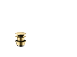 Conjunto de Drenagem de Tamanho Manual Push Open Cor: Óptica de Ouro Polido HANSGROHE