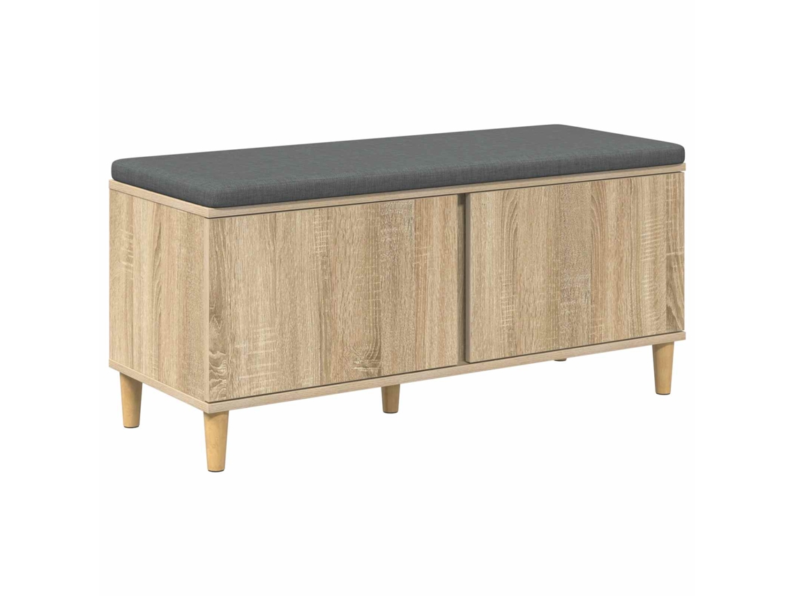 Banco de Hall com Almofada Carvalho Sonoma 60x38x46 cm MAISON EXCLUSIVE