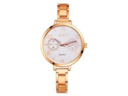 Reloj De Cuarzo Para Mujer Gaiety Con Correa De Aleación Fina Estilo Elegante (oro Rosa)