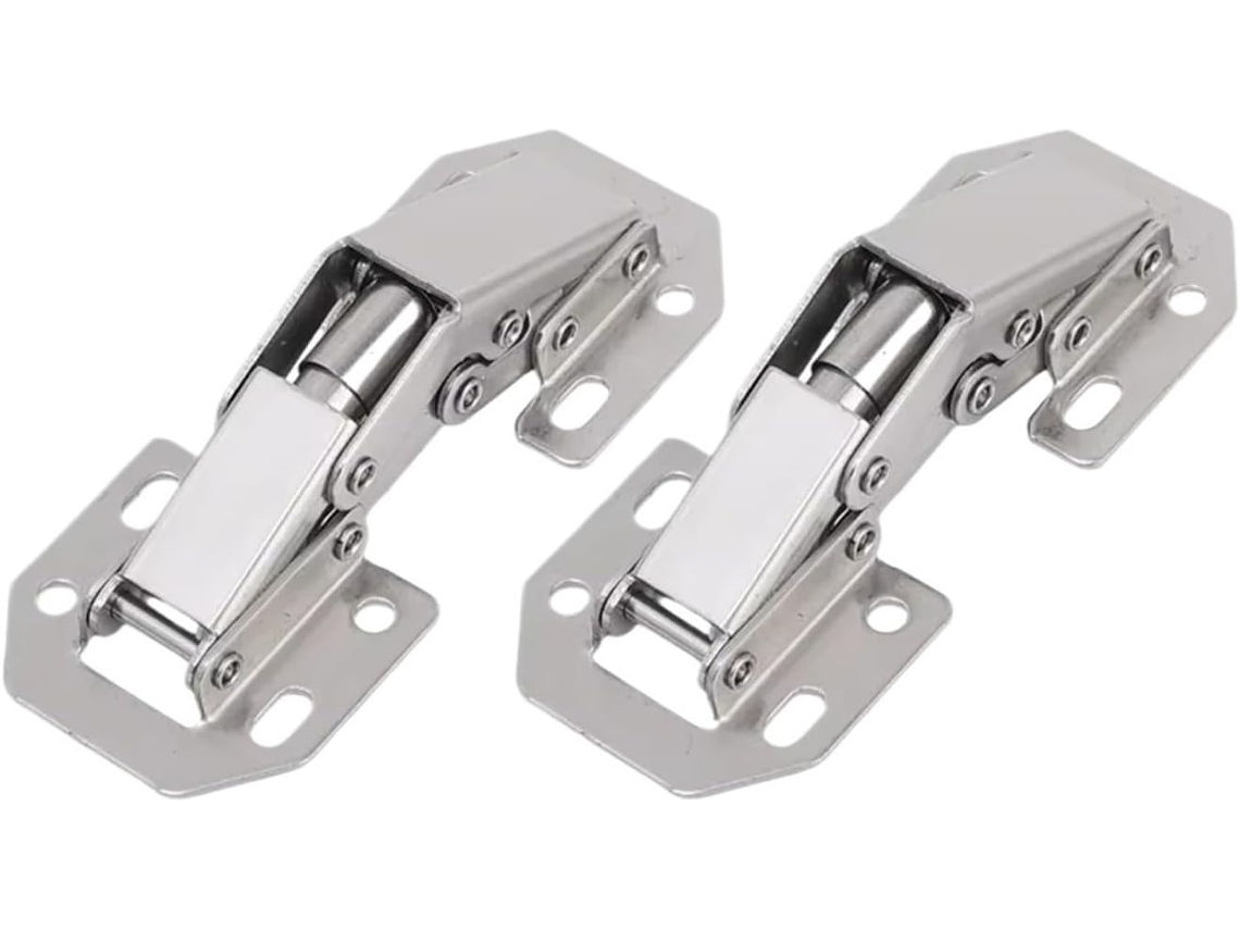 Conjunto De 10 Dobradiças 3 Polegadas Para Armários, Sem Necessidade De Furar, Dobradiças Hidráulicas Com Fechamento