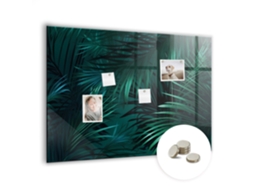 Quadro Magnético Folhas Tropicais Para A Cozinha Espelharte (100x70 Cm)