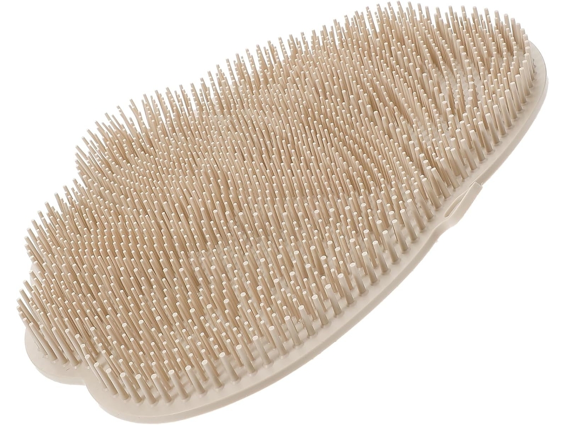 Lurelia Acessório De Duche Com Escova De Silicone Para Banho, Antiderrapante, Ventosa De Arrumação E Massagem Suave