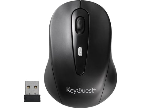 Rato KEYOUEST KO010860 (Wireless - Casual - 1600 dpi - Preto)