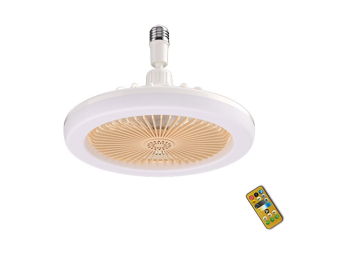 Luz Ventilador Aromaterapia Moderna E27 Controle Remoto Dimmável