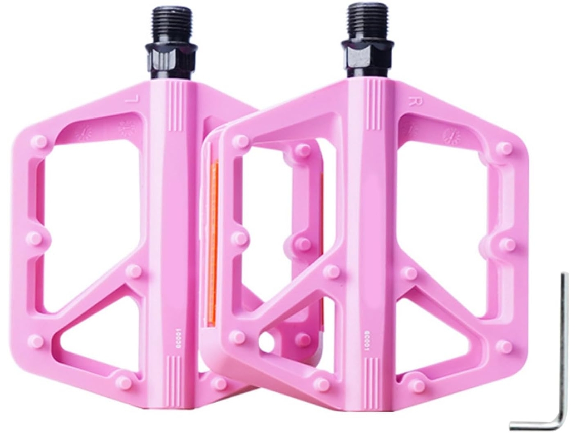 Pedais universais para bicicleta com roletes Duplo Du Roller, em nylon.