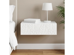 Vidaxl Mesa Lateral De Parede Branco 59 X 34,5 X 17 Cm
