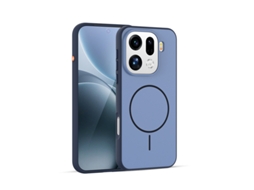 Capa Para Celular Totalmente Anti-incrustantecontraste De Cores Semelhante À Pele Azul - Oppo Find X9 Ultra
