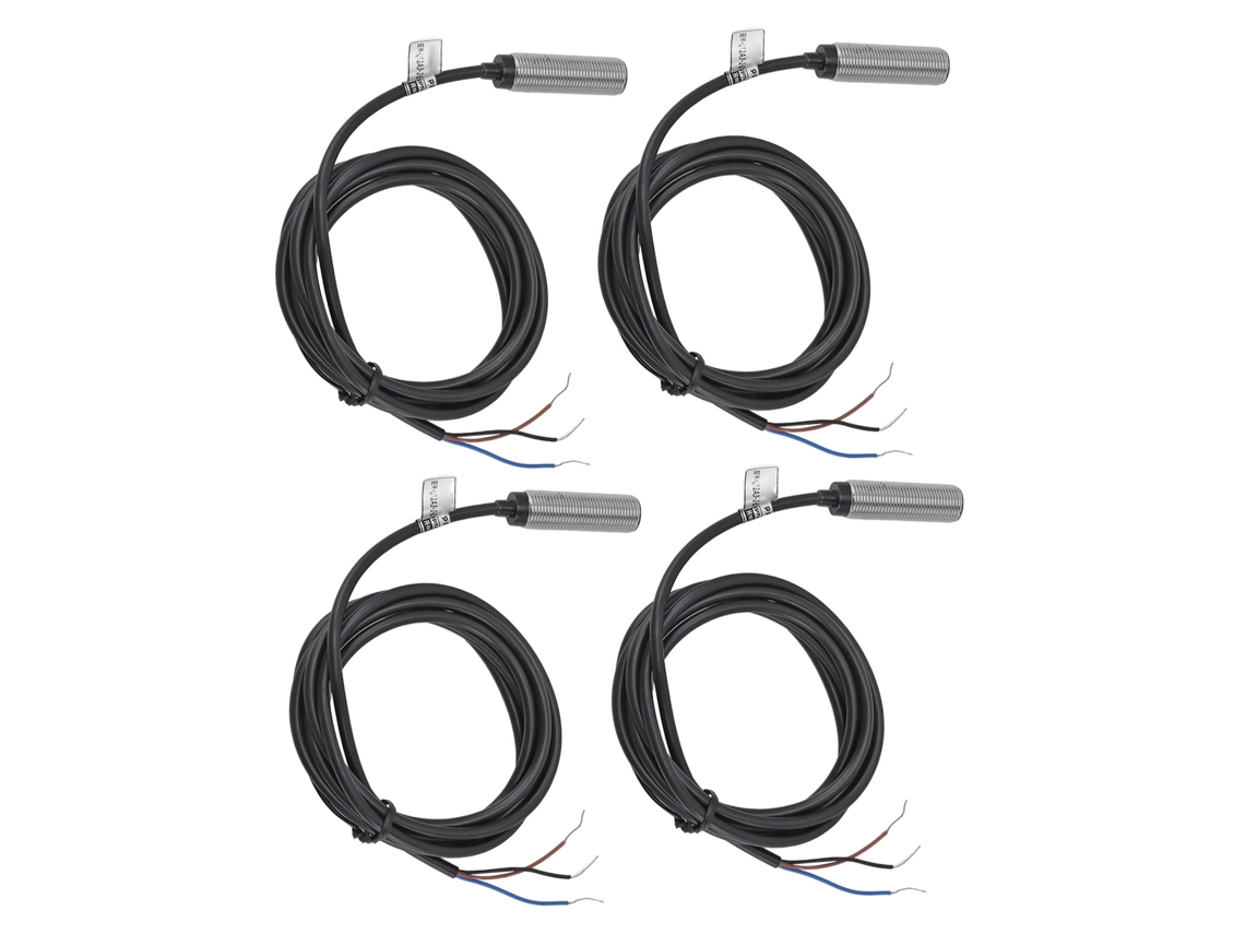 Laxiscreed Sensores De Proximidade Indutivos, 4 Unidades, Npn, 6-36vdc, 2mm Alcance