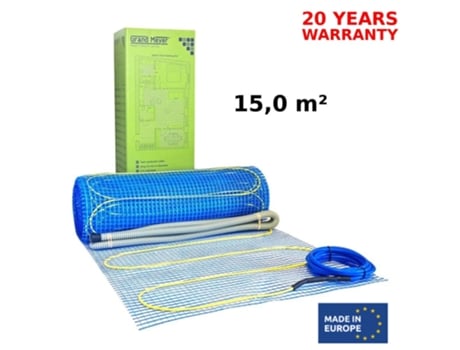 Manta De Aquecimento Para Piso Radiante Elétrico 15 M², 170 W/m², 2550 W, Grand Meyer