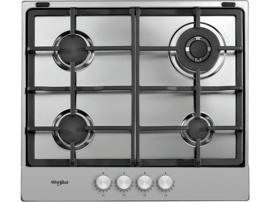 Tgml 661 Ix Aço Inoxidável Embutido 58 Cm Gás 4 Zonas WHIRLPOOL