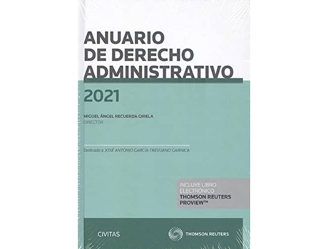 Livro Anuario De Derecho Administrativo 2021 de Miguel Angel Recuerda Girela (Espanhol)
