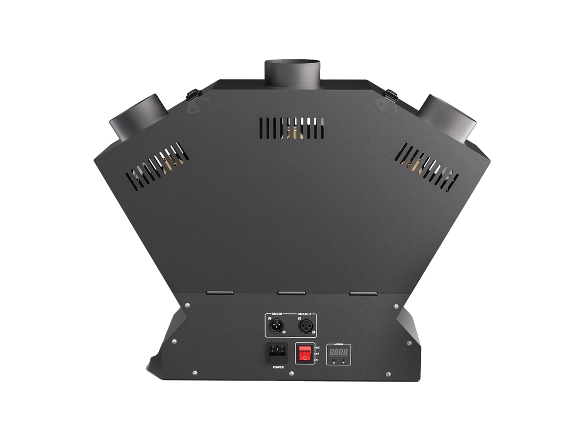 Lanterna De Palco Com Três Cabeças, 200w, Lança Chamas De Palco, Dmx512, Preta, Plugue Eu
