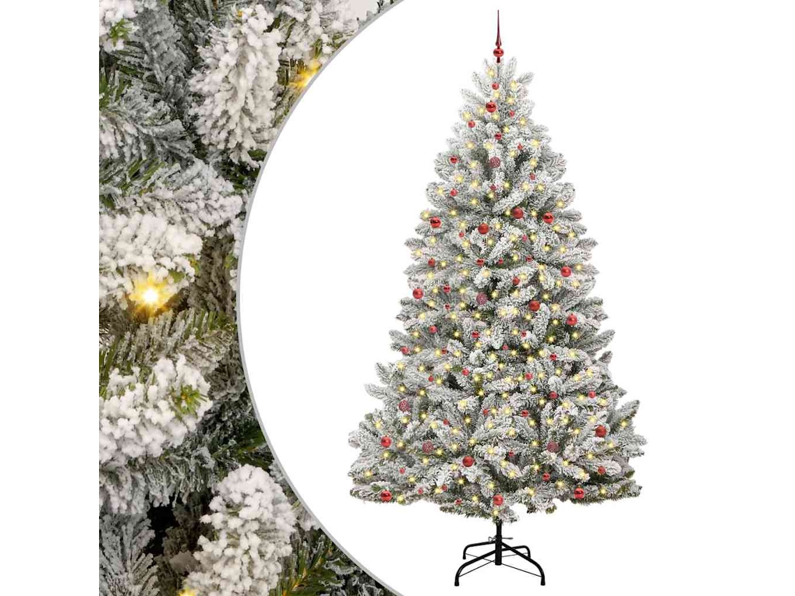 Vidaxl Árvore De Natal Artificial 300 Cm 300 Led Branco Quente