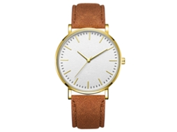 Reloj De Acero Fashional Simple Dial Redondo Cuarzo Para Mujer Y Hombre