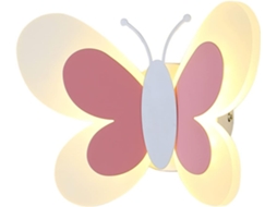 Arte De Parede Decorativa Em Acrílico, Com Padrão, Certificação Ce, Luz Quente, Rosa E Branco, Para