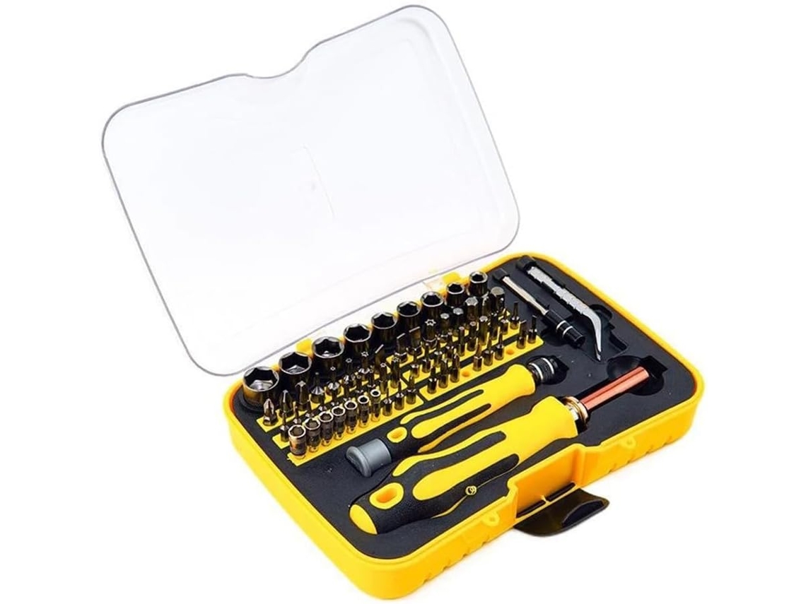 Conjunto De Chaves Fenda Precisão 70 Em 1 Com Pontas Torx, Hexagonais