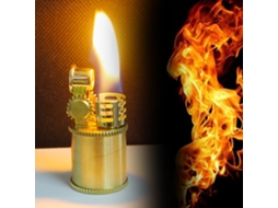 Isqueiro Portátil Mini Querosene Gasolina Inflado Petrol Outdoor Dourado