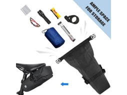 Bolsa de Sela para Bicicleta Mali Impermeável com Grande Capacidade e Refletiva | S/MARCA