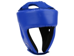 Rebe-casco De Boxeo De Cuero Pu Ajustable Para Sanda Y Kickboxing, Protección De Cabeza, Talla M, Azul