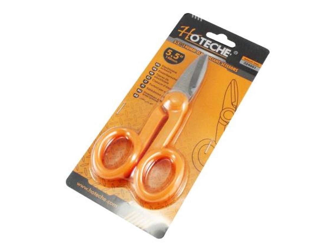 Tijera electricista 140 mm mango aislante blister