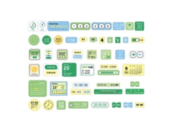 100 Folhas Adesivos Scrapbooking Decorativos Diy com Adesão Forte para Diário Álbum Foto com S/MARCA