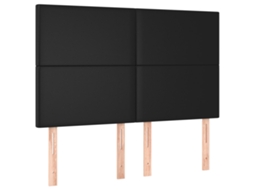 Headboard, Headboards Vidaxl Preto Couro Artificial (144 Cm)