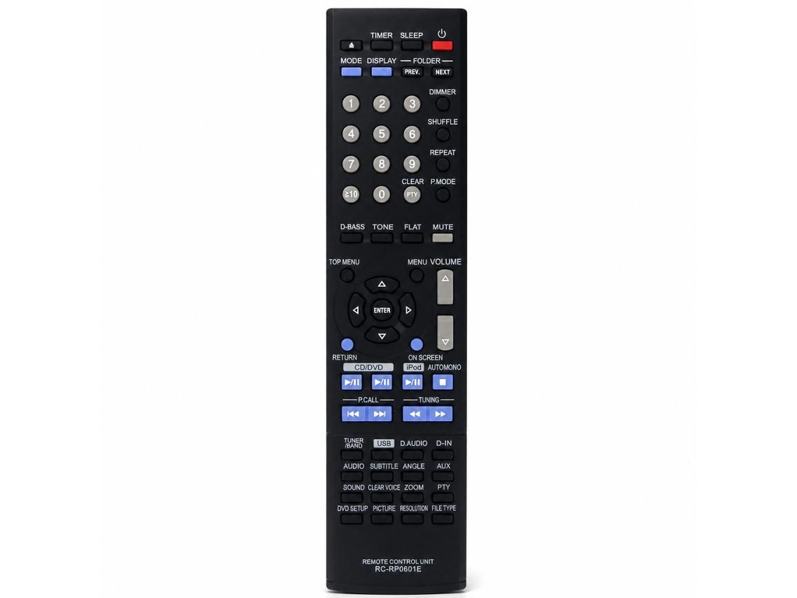Comando À Distância Compatível Com Sistemas Áudio Kenwood Rc-rp0601e