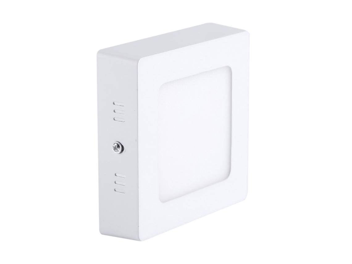 VYLARA Luminária de teto LED quadrada de 24 W com luz fria para montagem em superfície