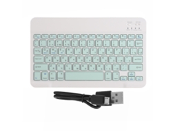 Teclado Sem Fio Bluetooth Portátil 10 Polegadas com Teclas Silenciosas | S/MARCA